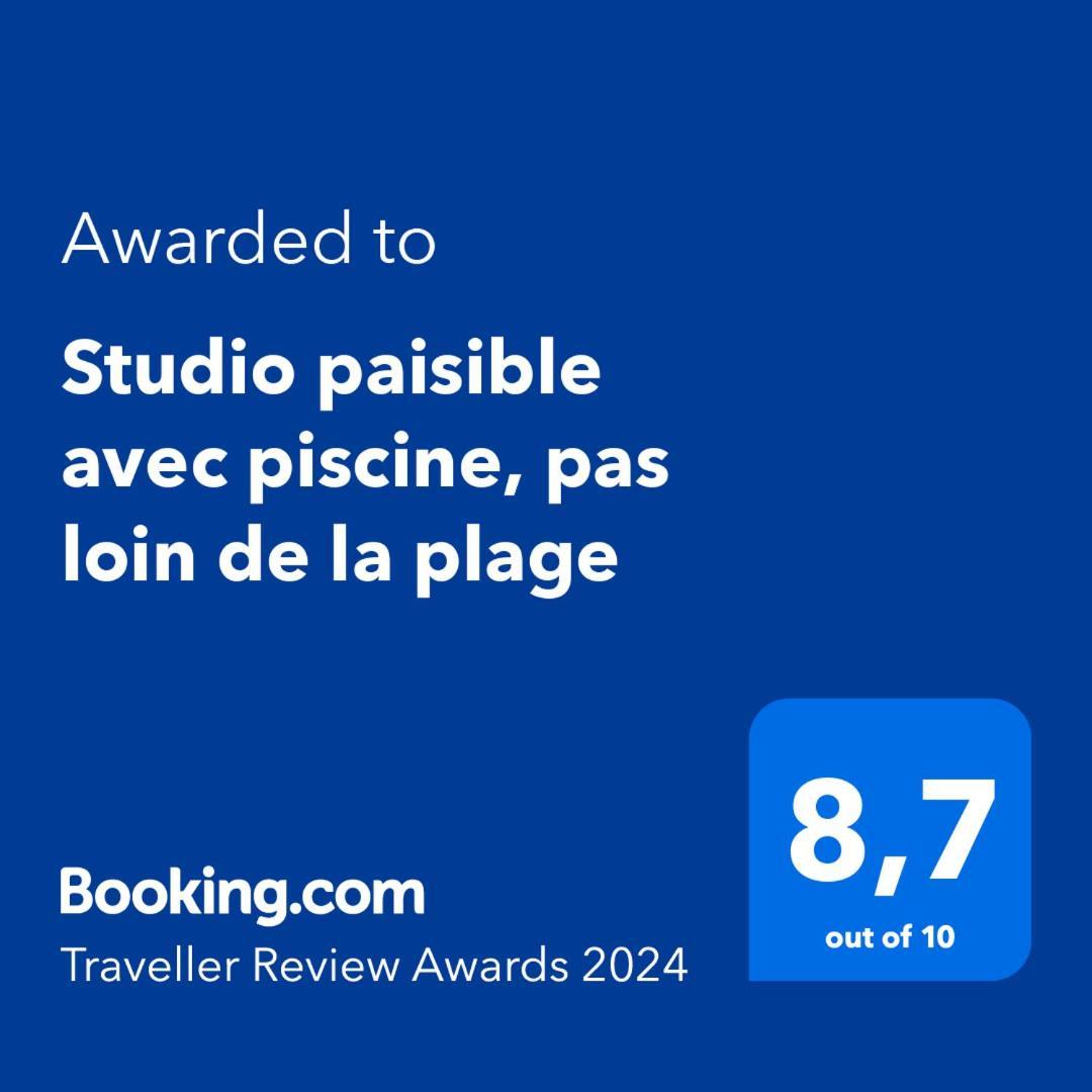 Studio Paisible Avec Piscine, Pas Loin De La Plage 라 트리니테 외부 사진